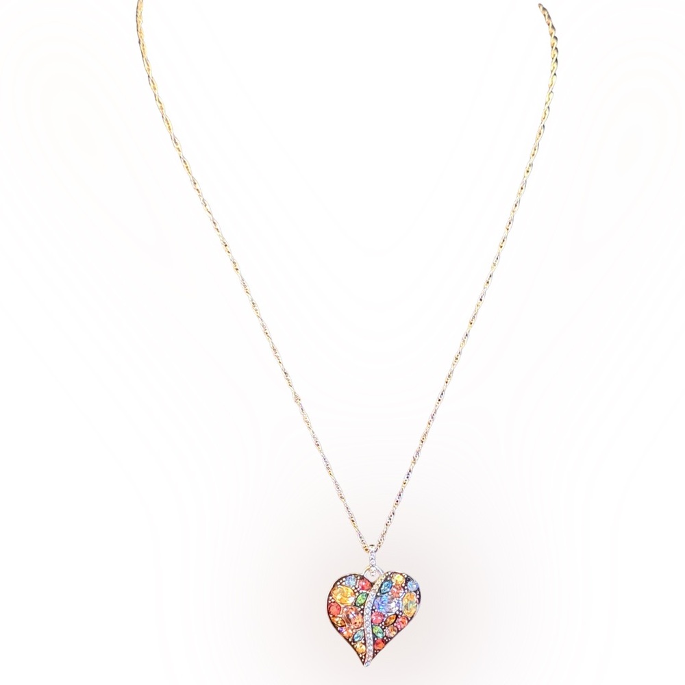 Trust Your Journey Silver Heart Necklace | Inspirational Pendant Gift, Reminder - Picture 2 of 4